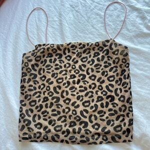 Sandy Liang Leo print mesh top